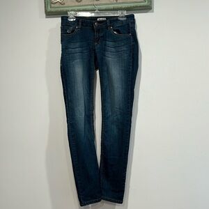 Vintage Y2K mudd low rise blue jeans skinny leg with stretch size 5 jr / women s